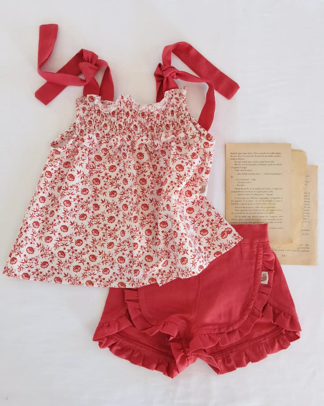 Short Lino Rojo